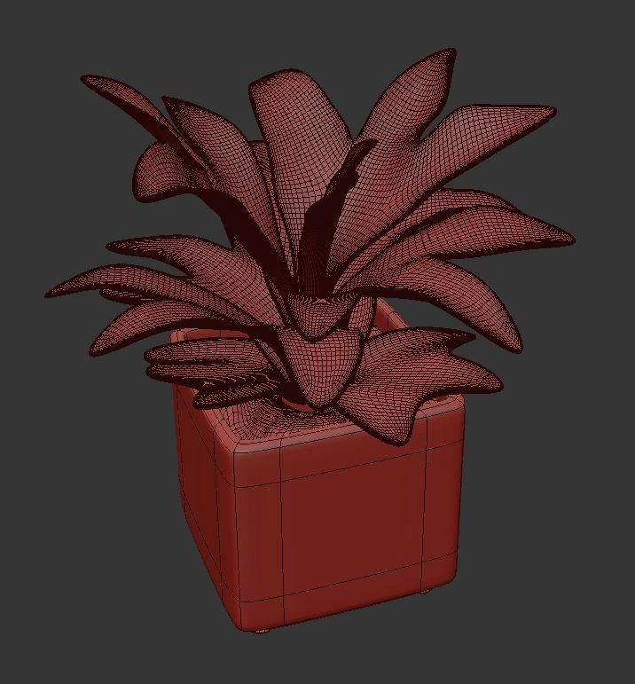 Plant Pot Realistic tree using V-ray render 3D model_5