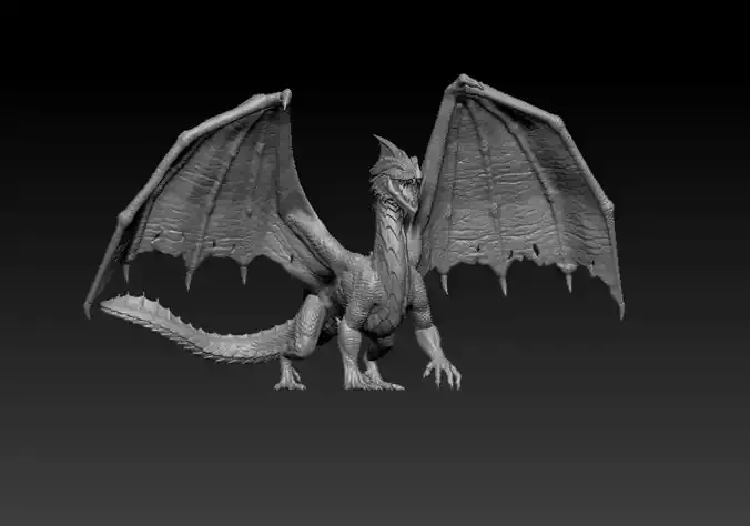 Dragon 1 - STL - 3D Print game of thrones action figure