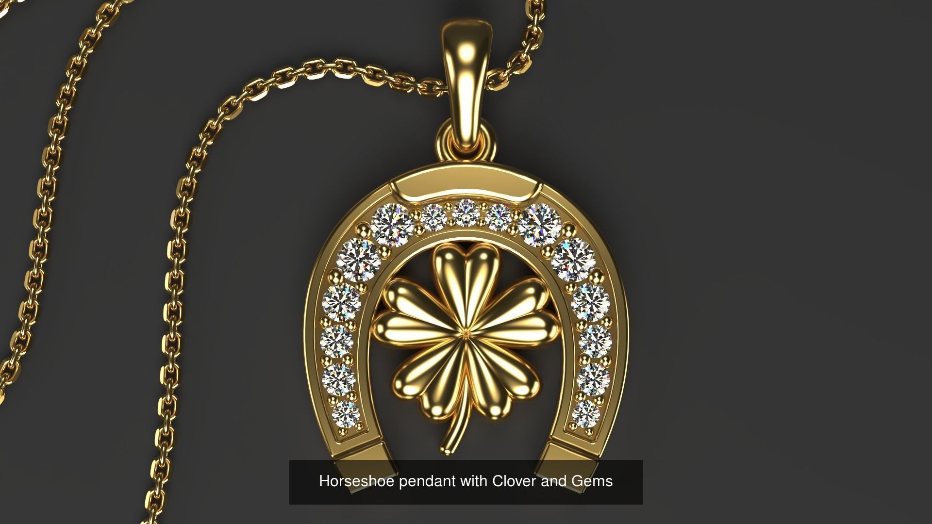 Horseshoe pendant Bundle 3D Model Collection_4