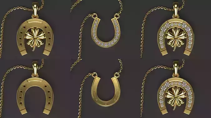 Horseshoe pendant Bundle