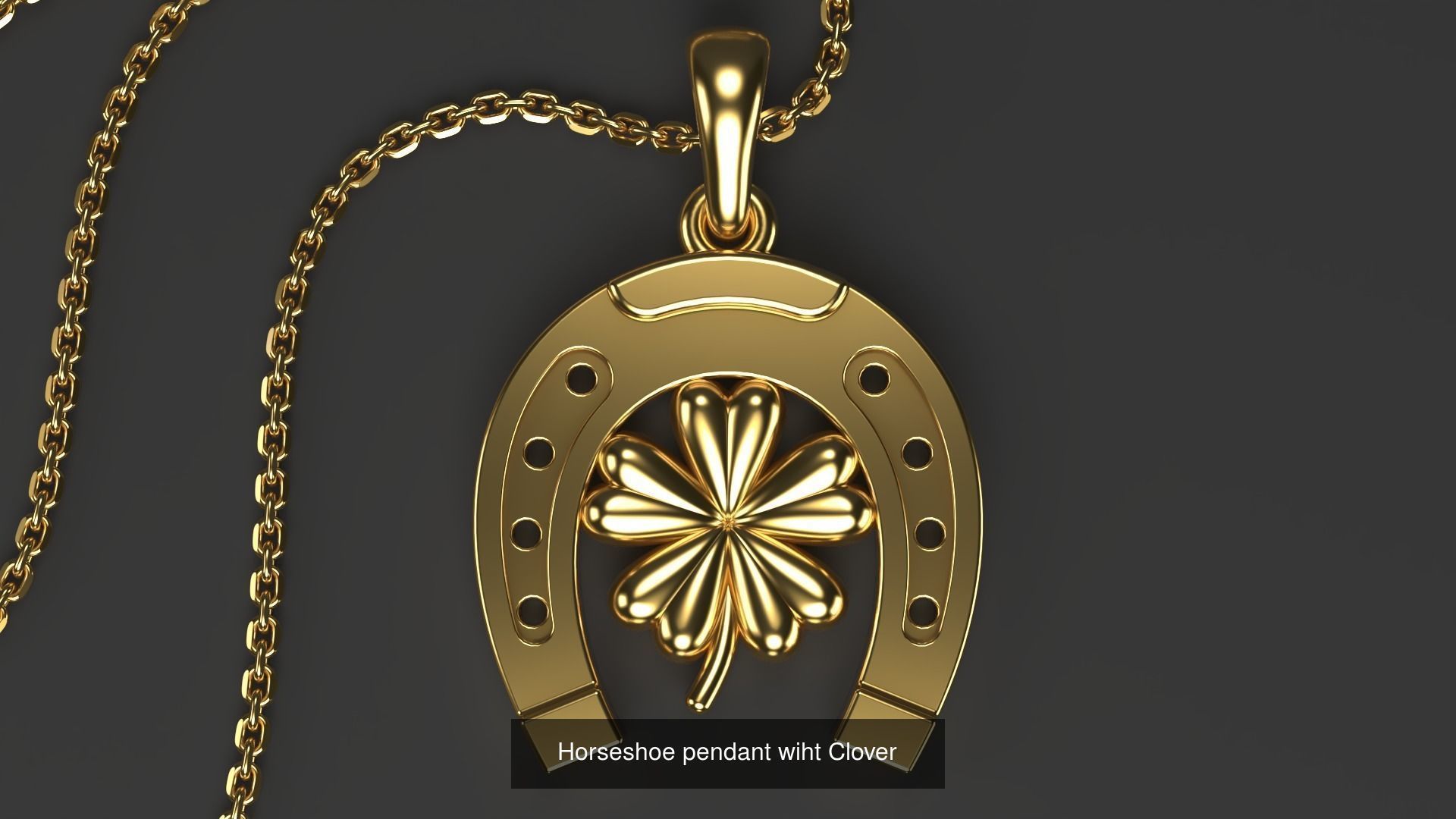 Horseshoe pendant Bundle 3D Model Collection_3