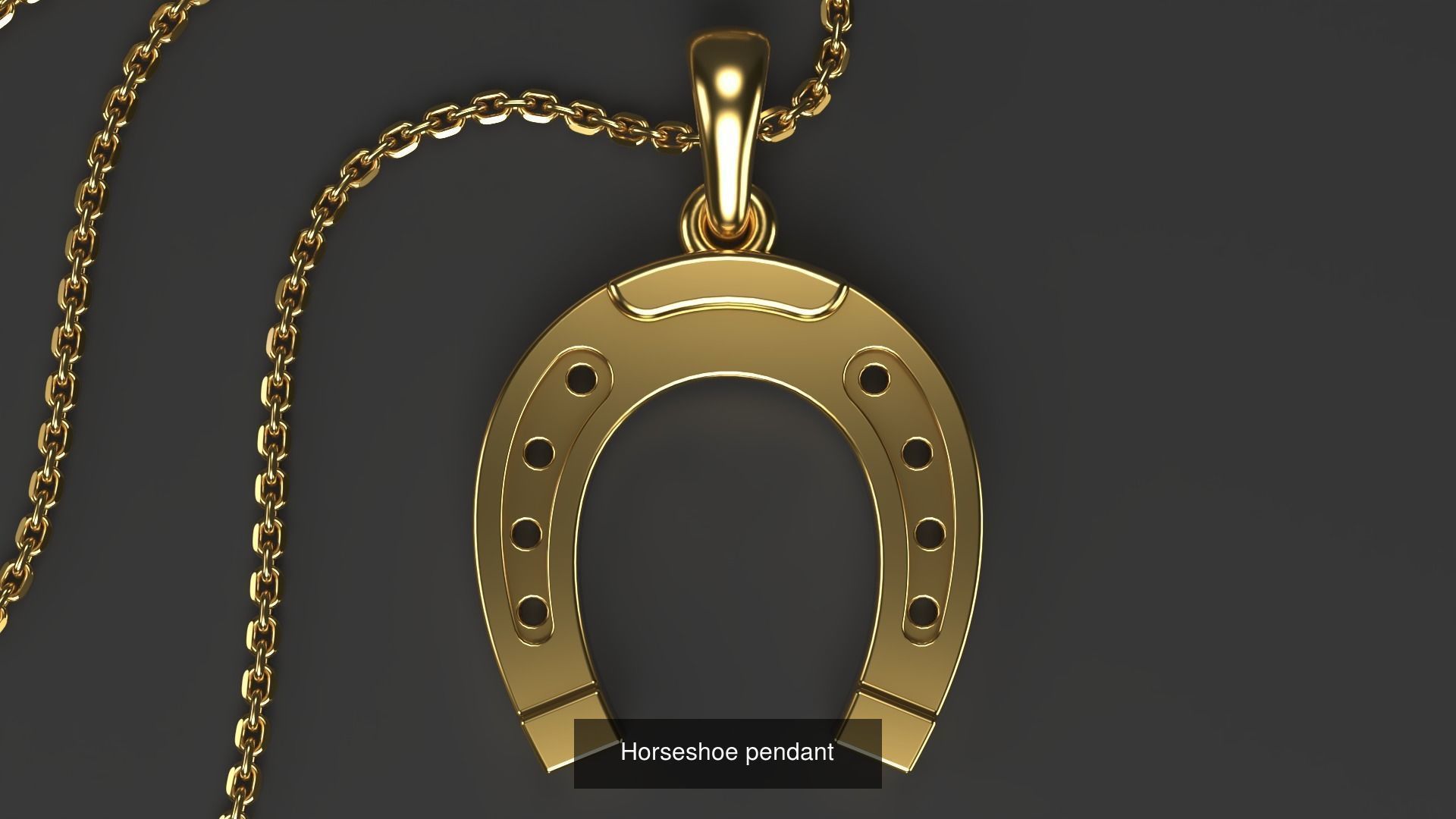 Horseshoe pendant Bundle 3D Model Collection_2