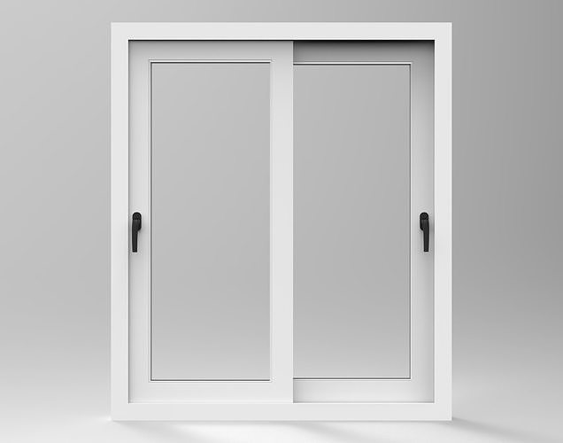 sliding window 120x140 Free 3D model