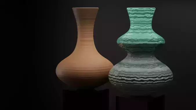 Modern Vases Collection 3D model