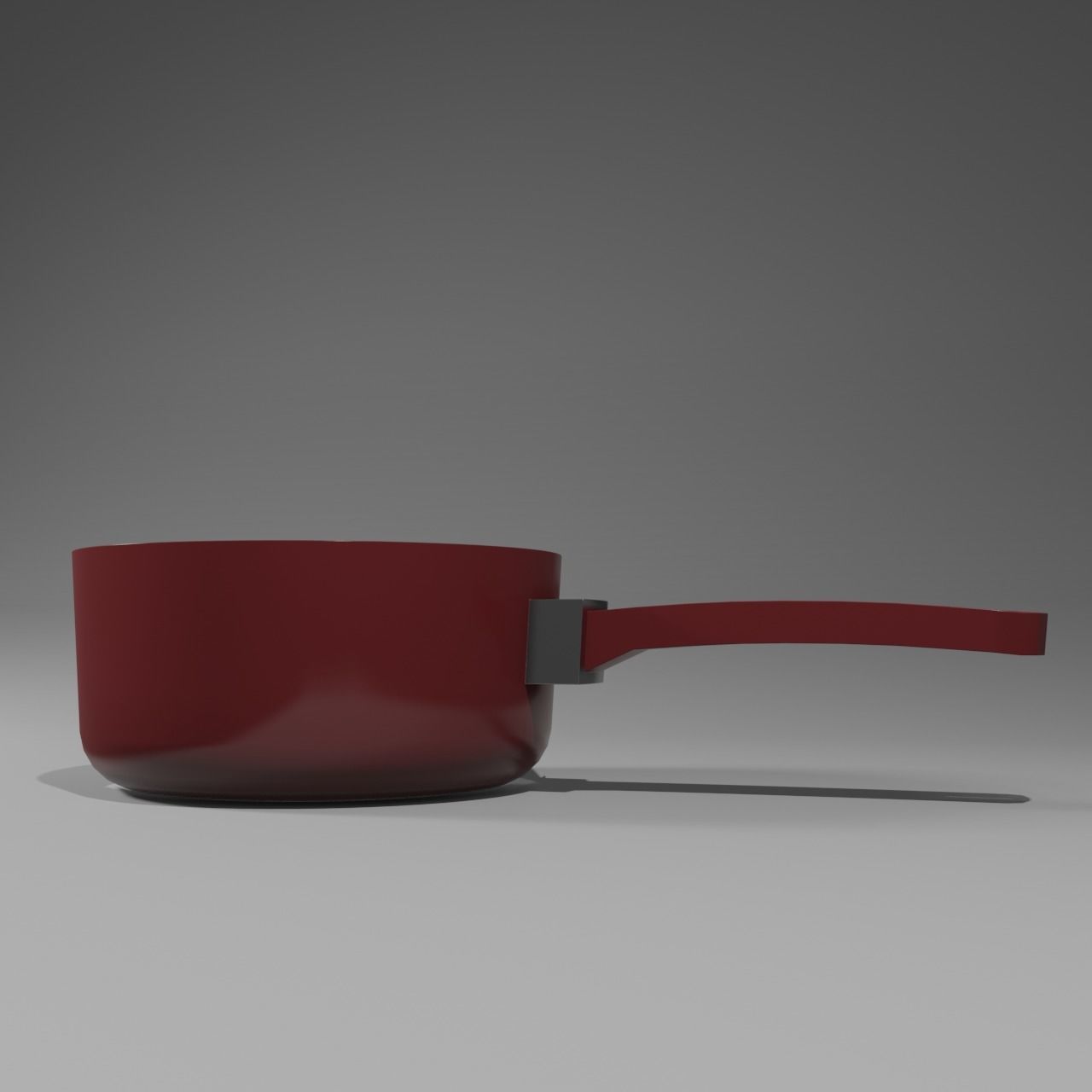 Saucepan Low-poly 3D model_1