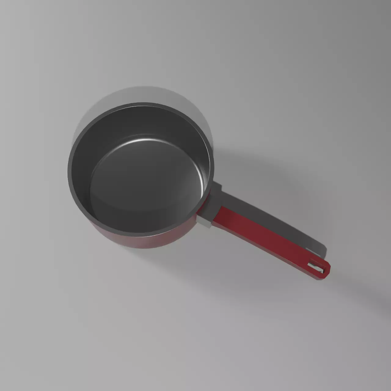 Saucepan Low-poly 3D model_0