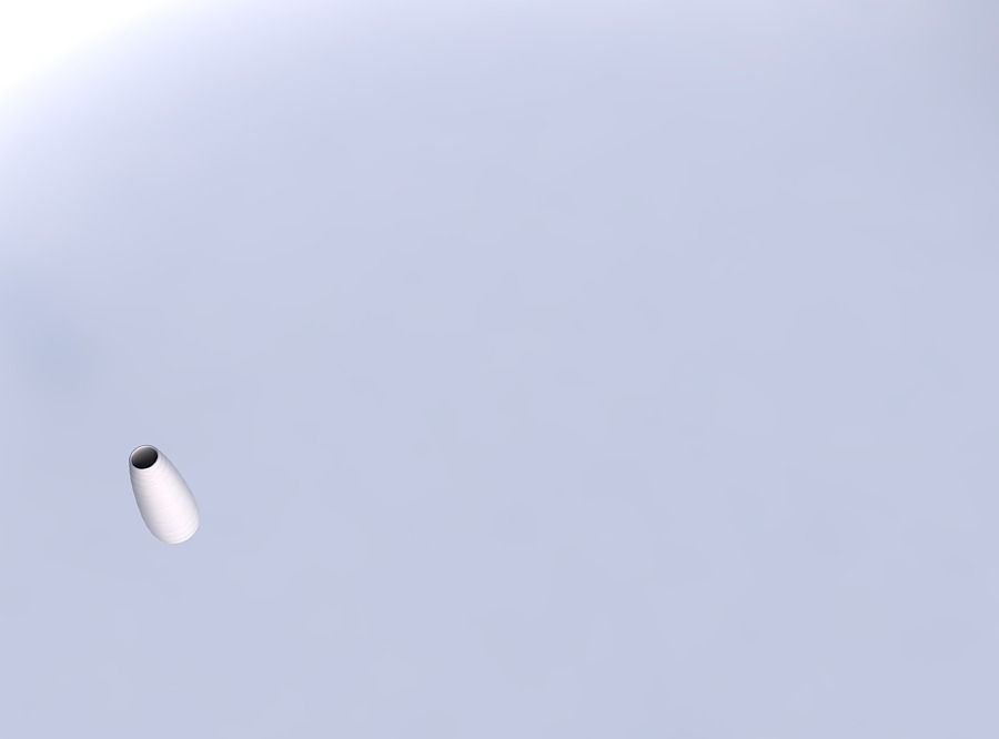 Vase Bullet with smooth horizontal dents 3D print model_1