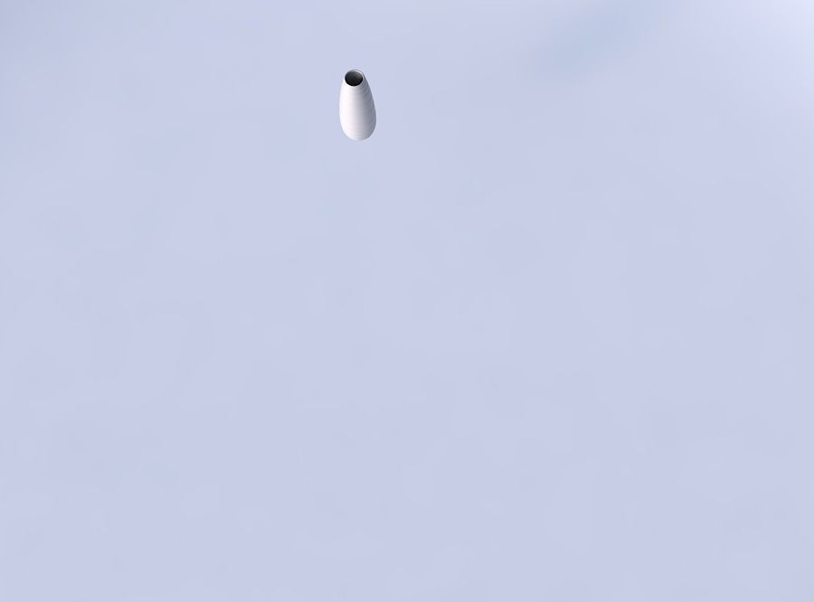 Vase Bullet with smooth horizontal dents 3D print model_2