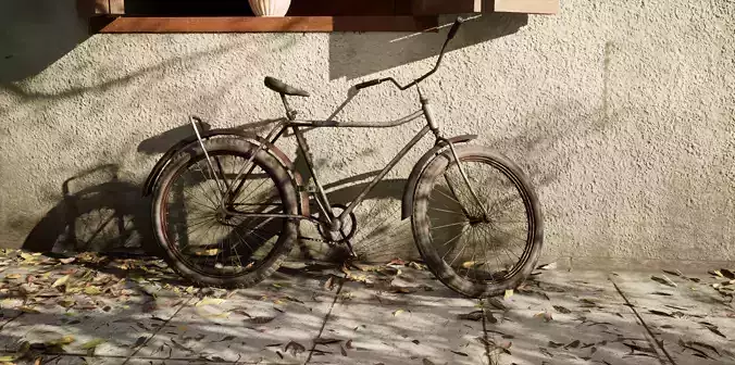 Rusted Bicycle 3D model