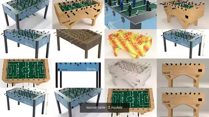 soccer table 3D Model Collection