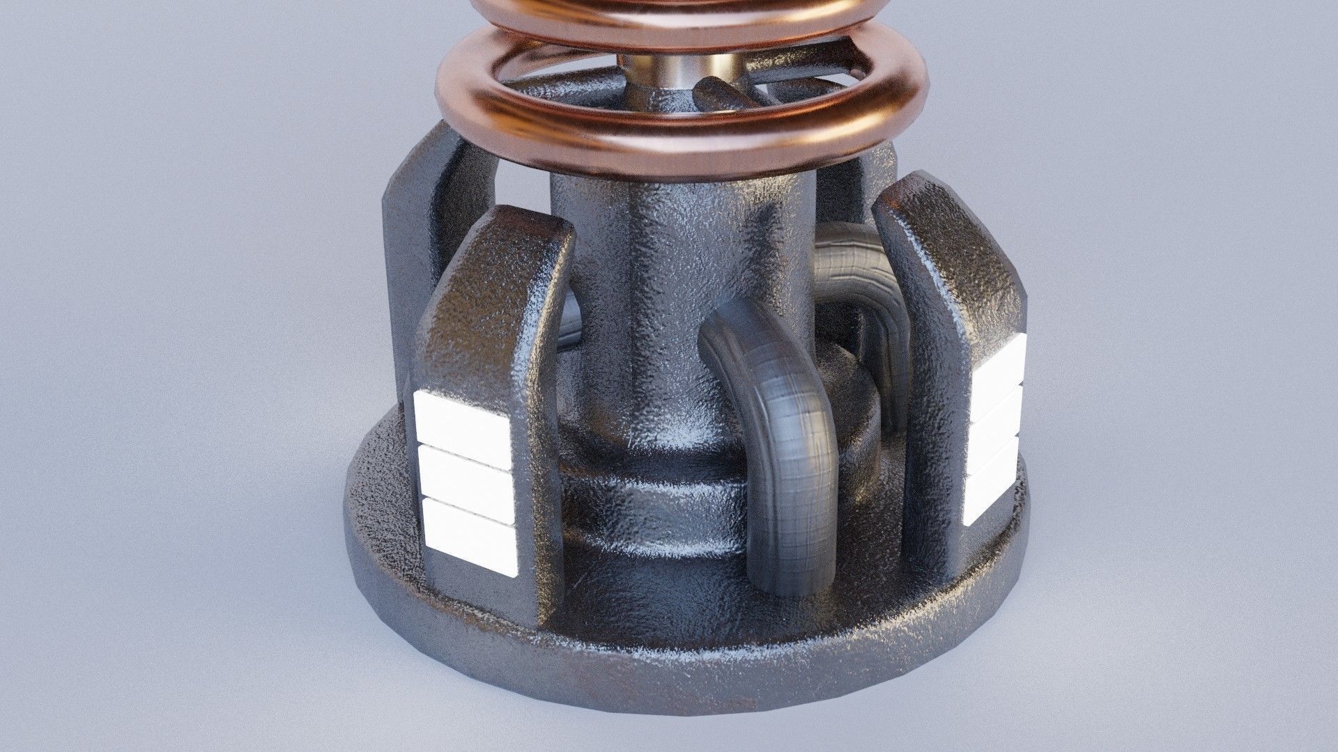 Tesla Coil Tower 3D model_3