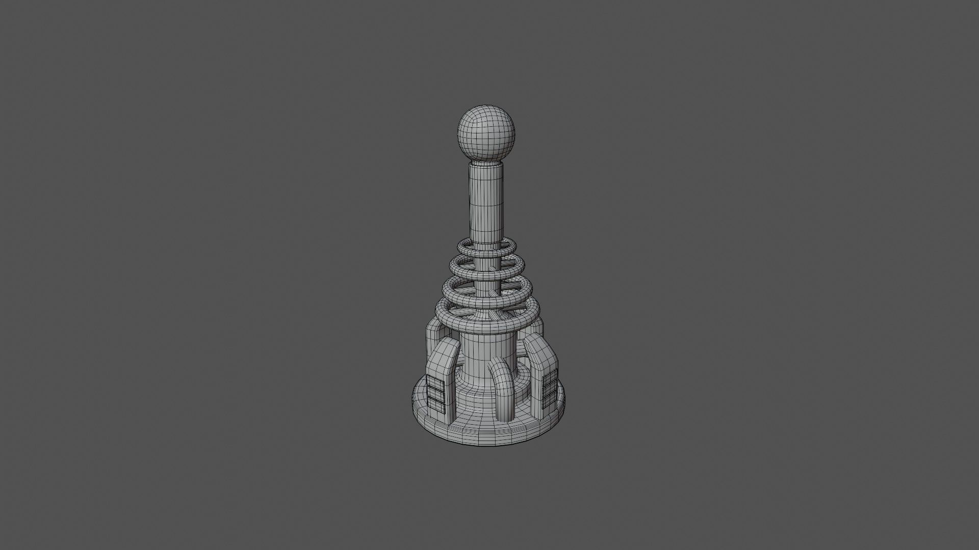 Tesla Coil Tower 3D model_6