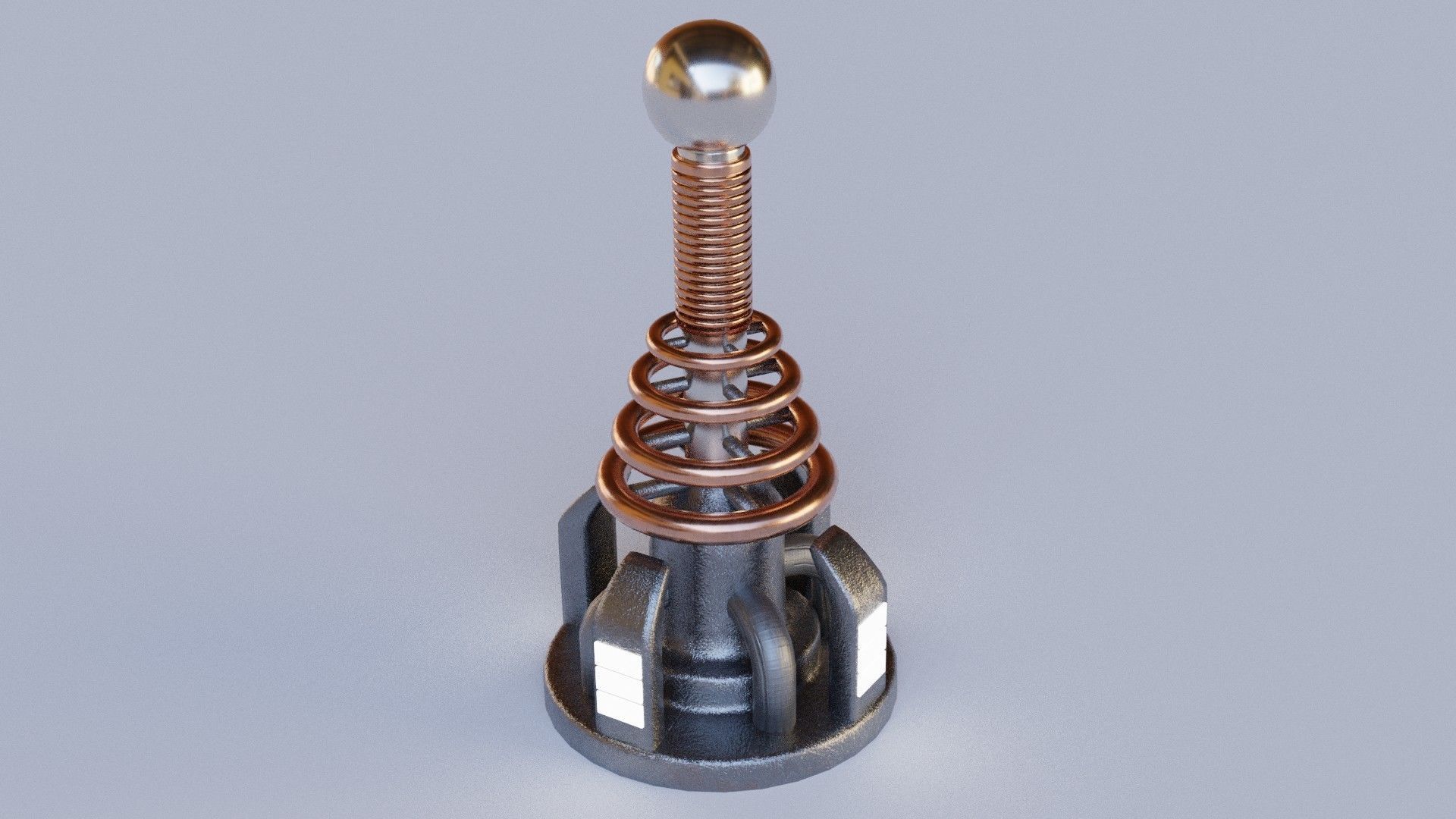 Tesla Coil Tower 3D model_2