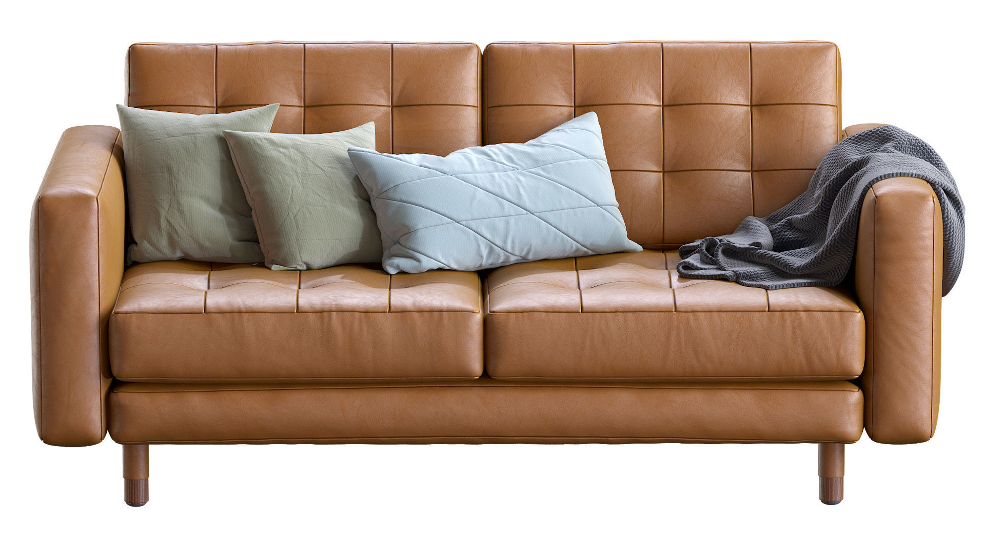 Sofa Landskrona leather By Ikea 3D model_3