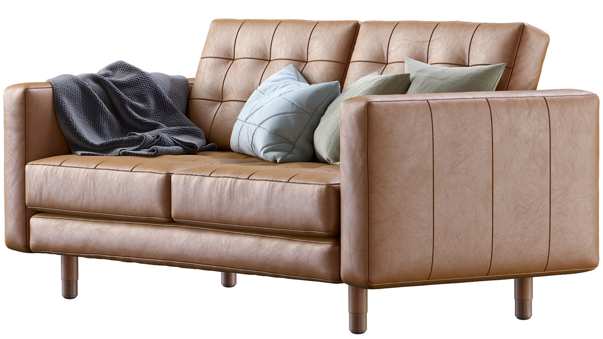 Sofa Landskrona leather By Ikea 3D model_2