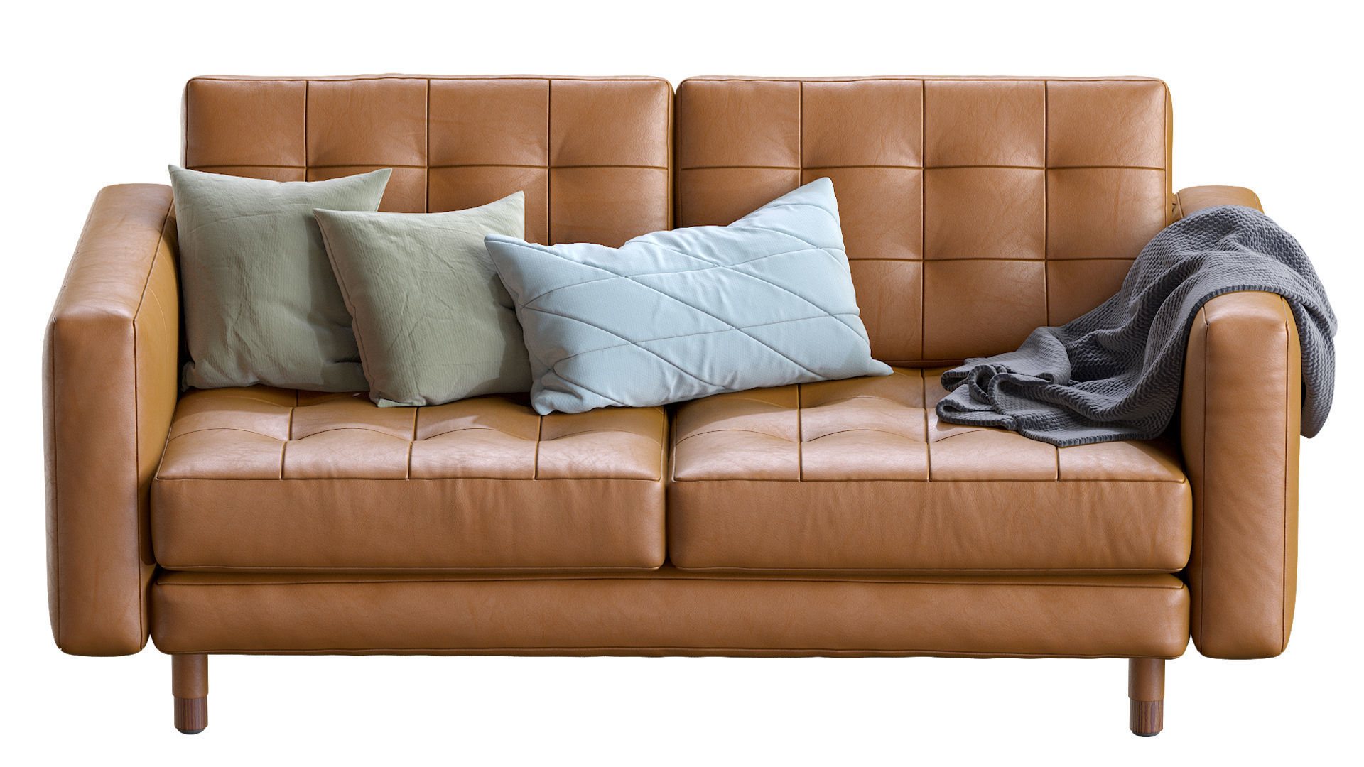 Sofa Landskrona leather By Ikea 3D model_10