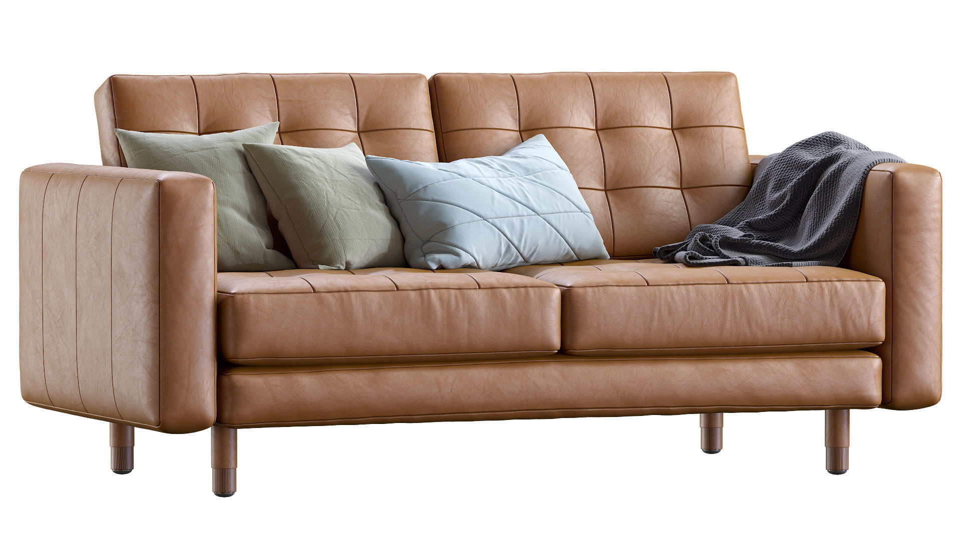 Sofa Landskrona leather By Ikea 3D model_1