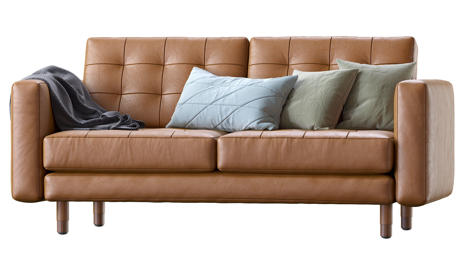 Sofa Landskrona leather By Ikea 3D model_9