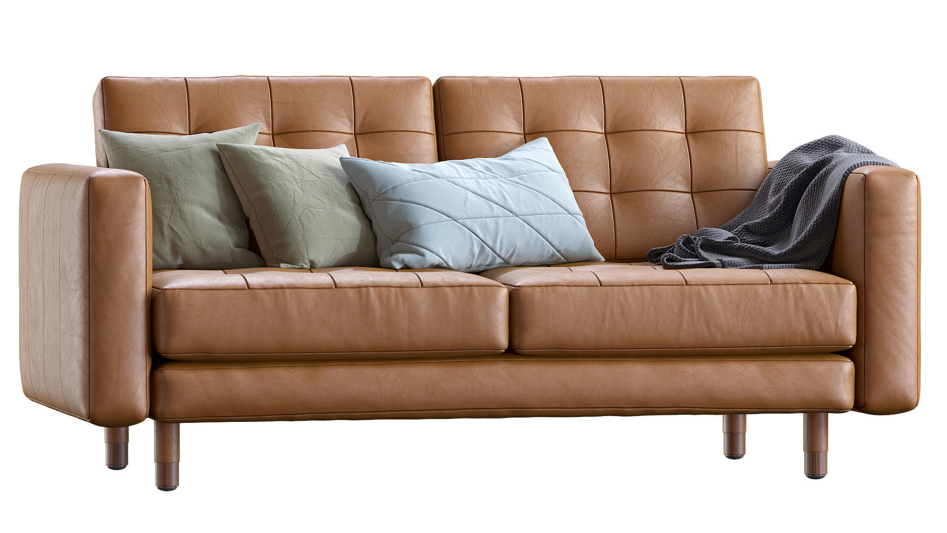 Sofa Landskrona leather By Ikea 3D model_5