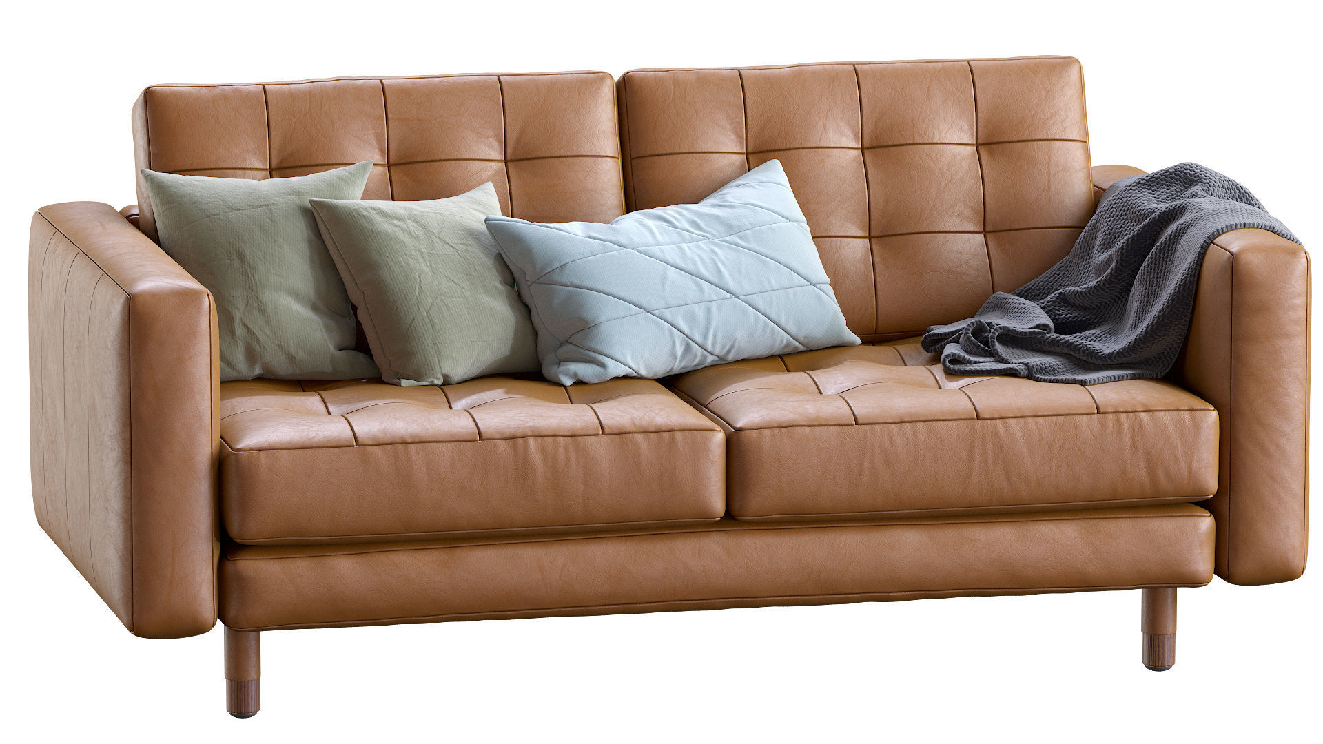 Sofa Landskrona leather By Ikea 3D model_18