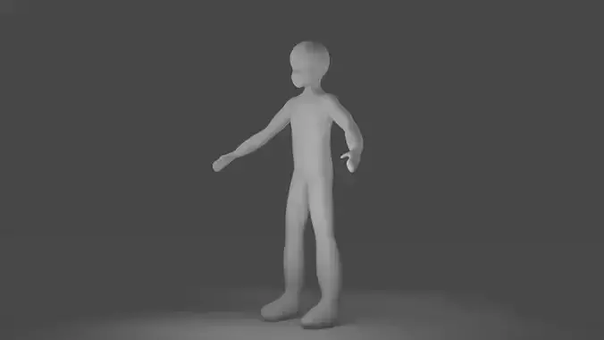 Anime Character Base Mesh