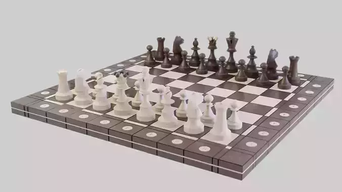 Classic Chess Set and Board