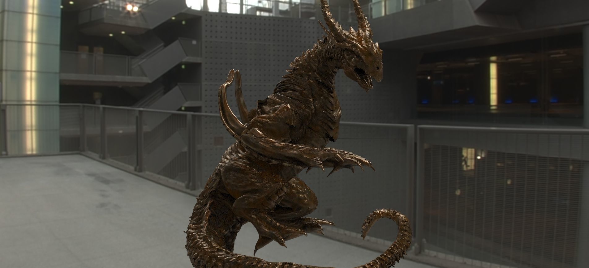 Dragon lizard 3D model_2