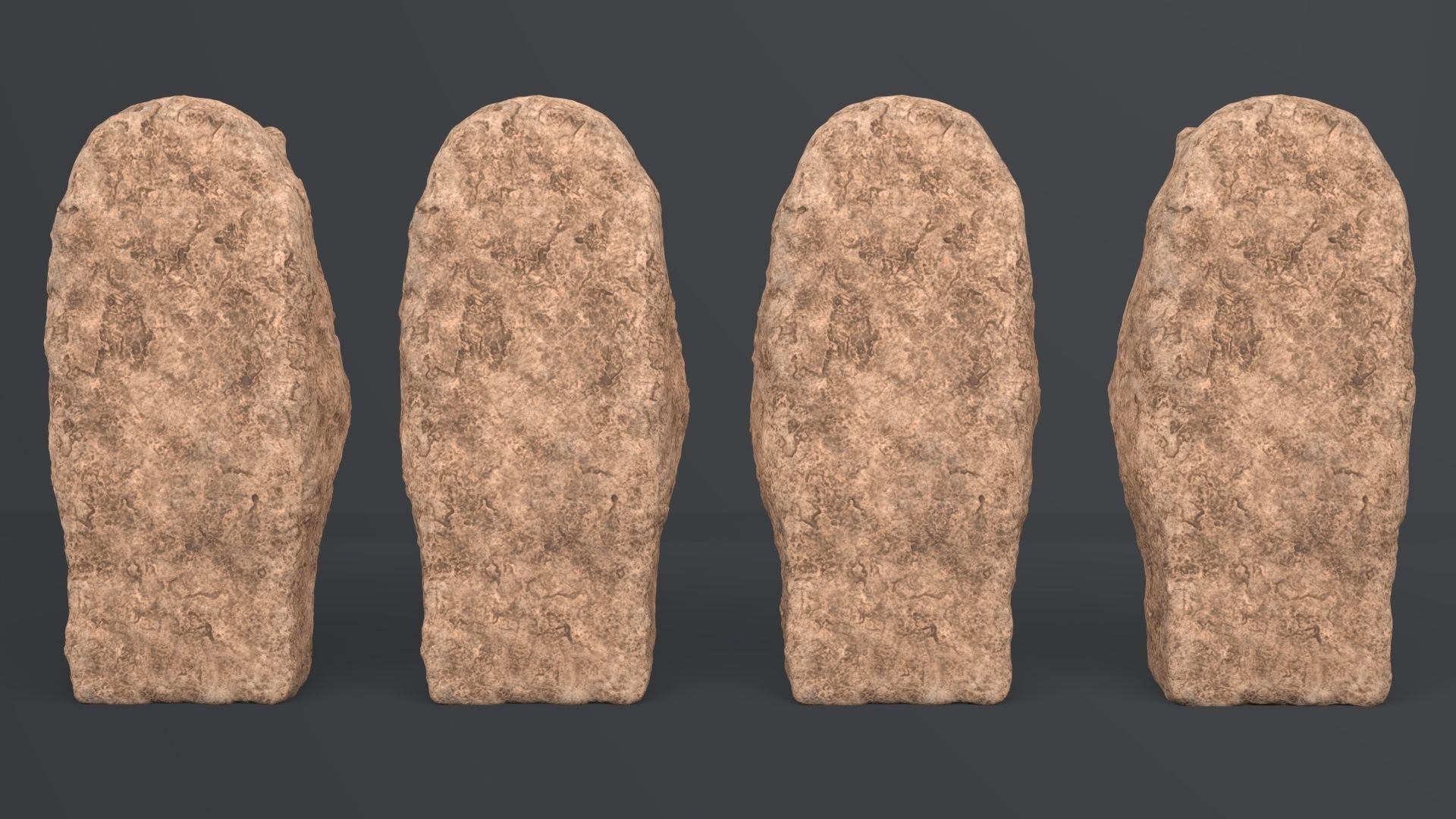 Hittite Lion Statue Low-poly 3D model_13