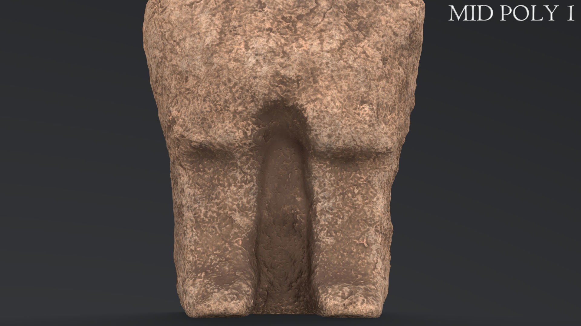 Hittite Lion Statue Low-poly 3D model_53