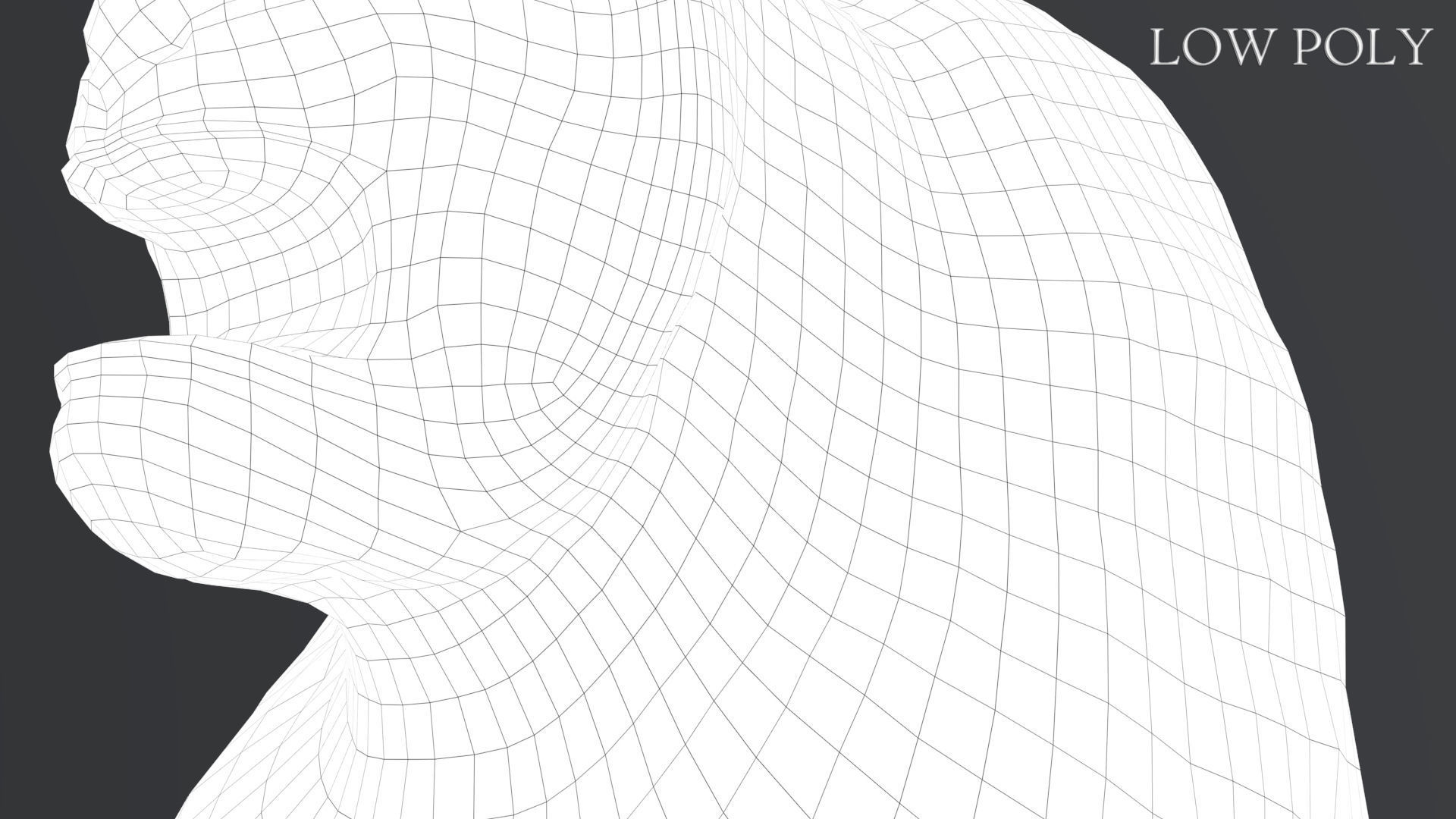 Hittite Lion Statue Low-poly 3D model_38