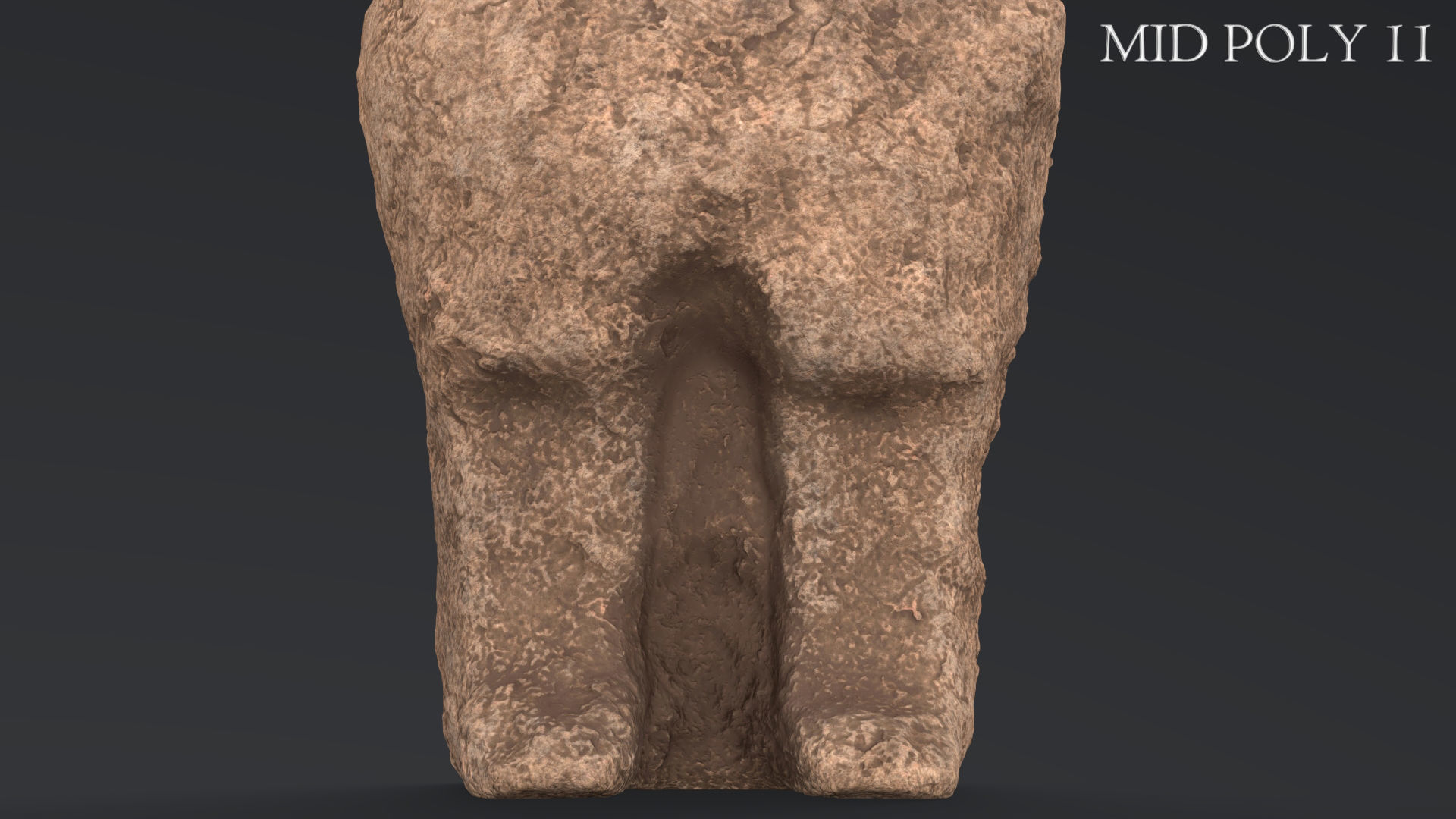 Hittite Lion Statue Low-poly 3D model_70