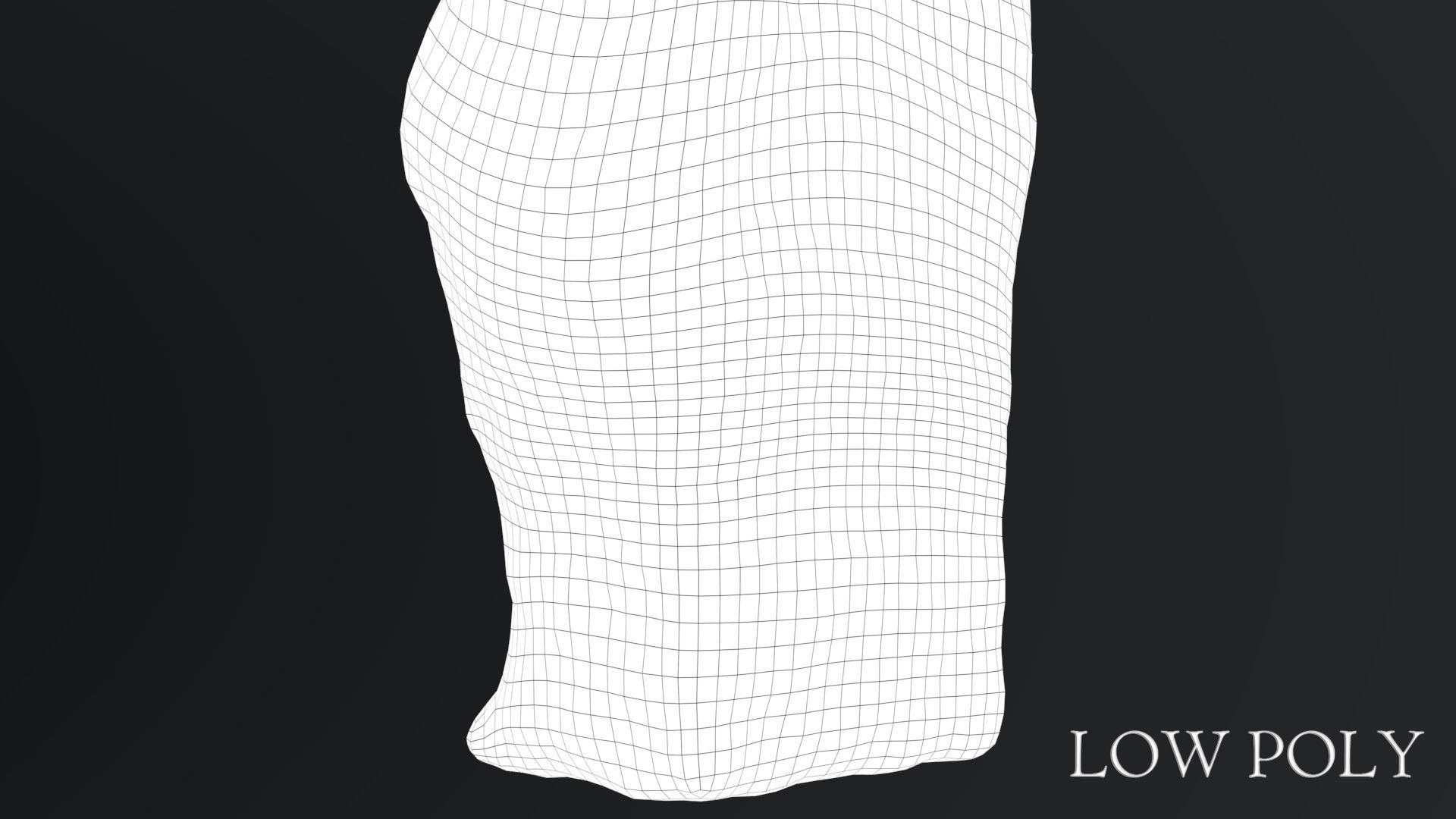 Hittite Lion Statue Low-poly 3D model_34