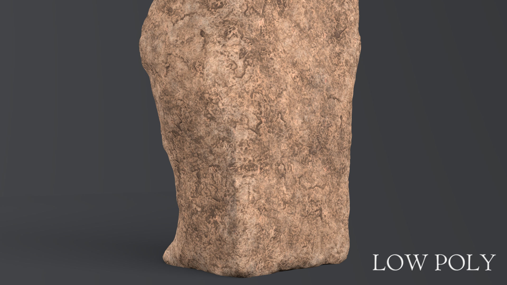 Hittite Lion Statue Low-poly 3D model_33