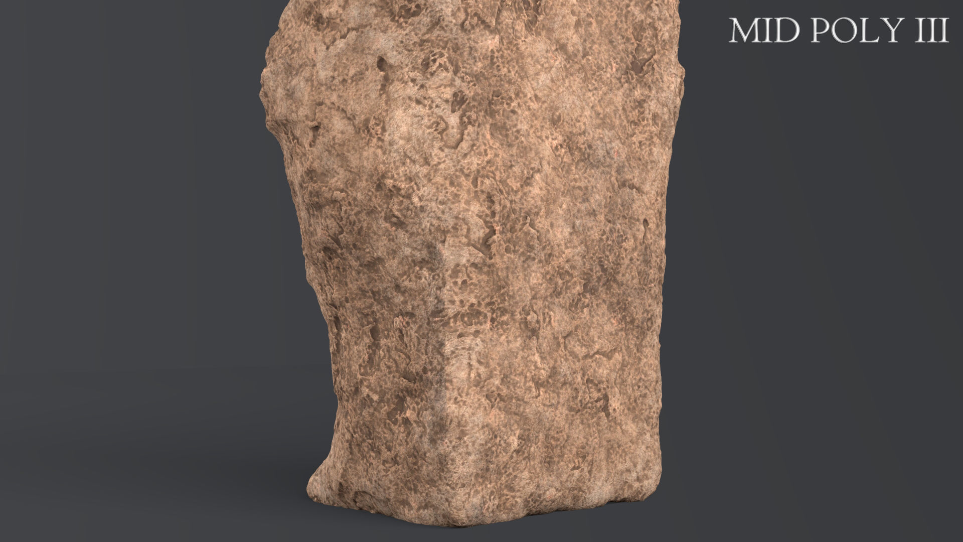 Hittite Lion Statue Low-poly 3D model_83