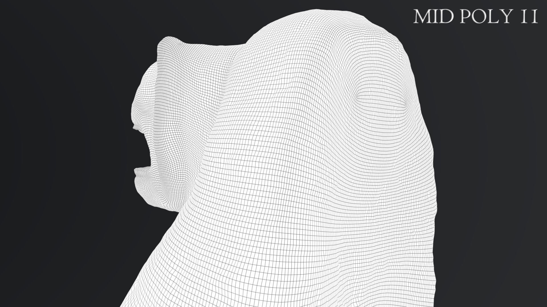 Hittite Lion Statue Low-poly 3D model_67