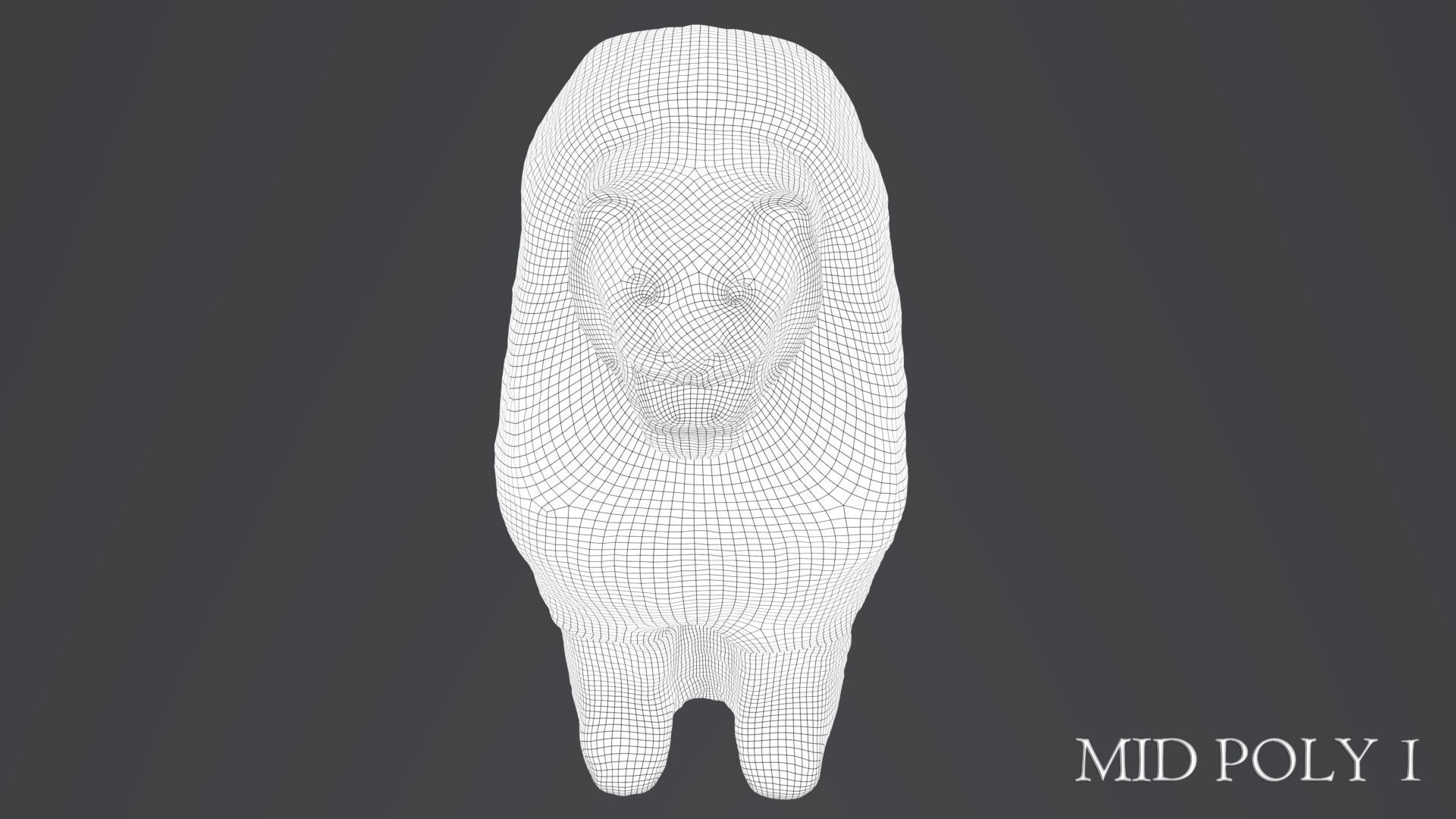 Hittite Lion Statue Low-poly 3D model_42