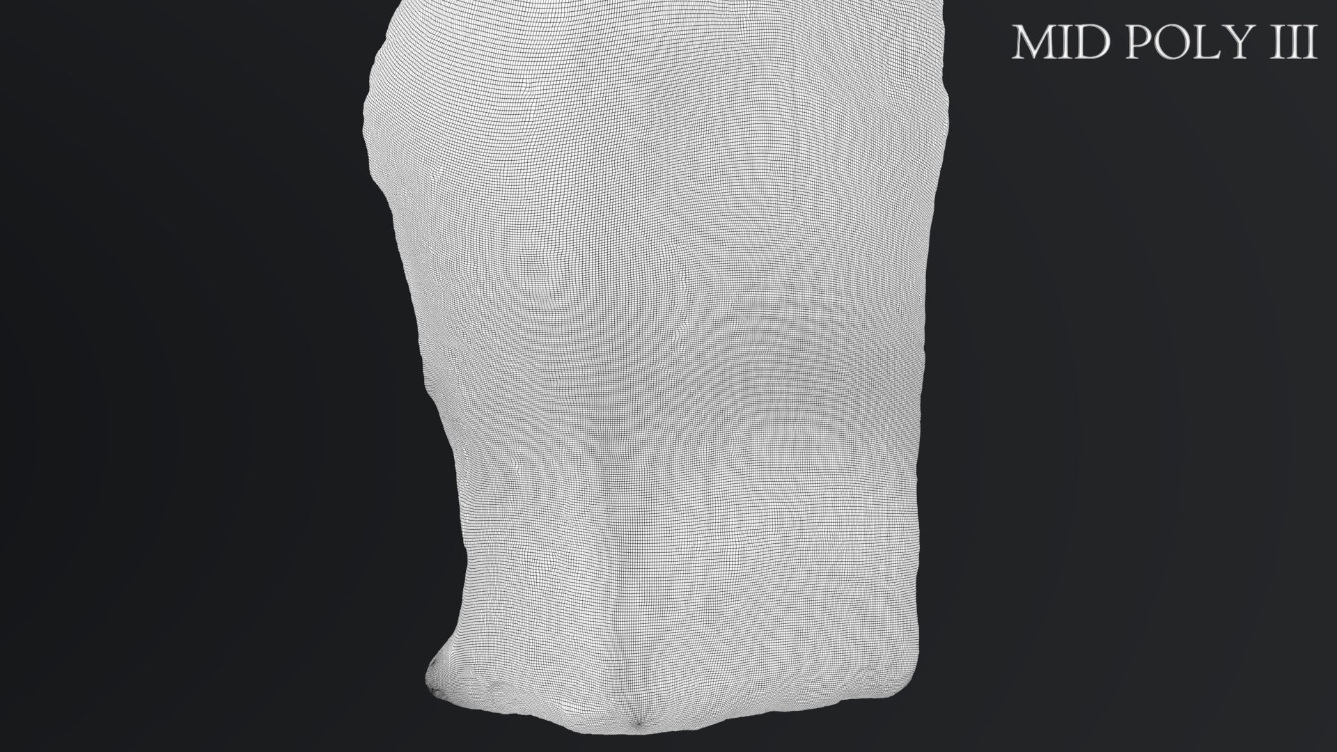 Hittite Lion Statue Low-poly 3D model_84