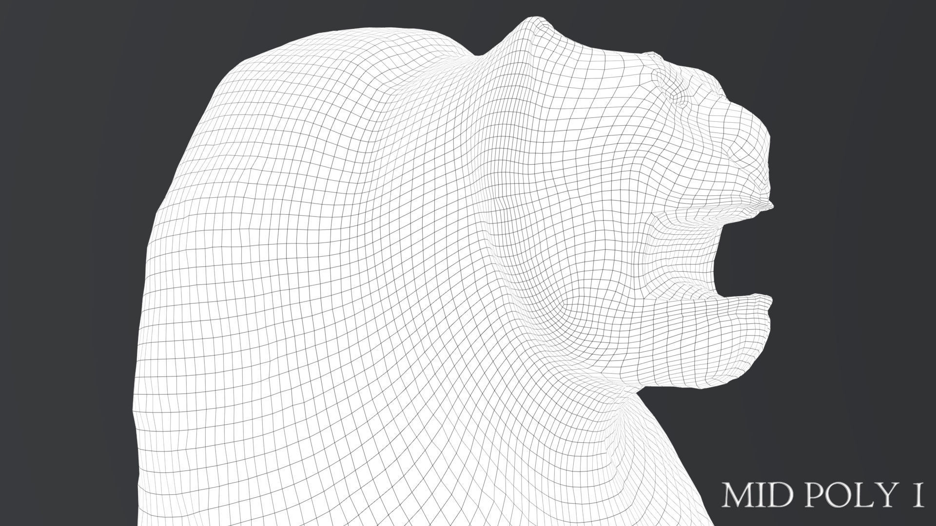 Hittite Lion Statue Low-poly 3D model_50