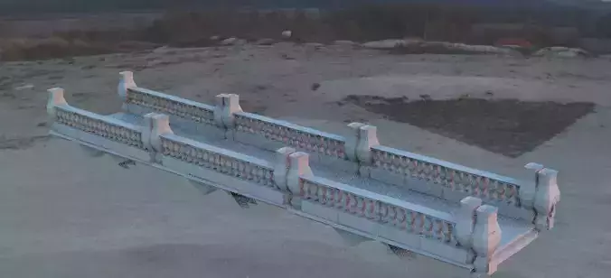 Bridge low down walkway 3D model