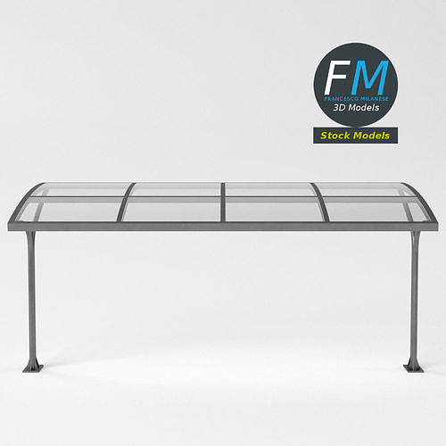 Outdoor shelter 1 3D model 5