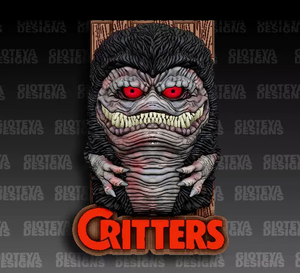 CRITTERS wall decal 3D model