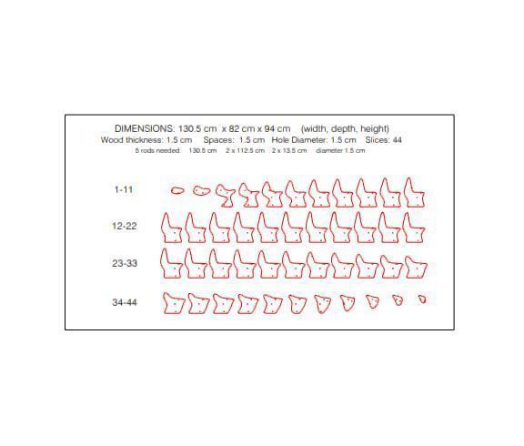 Parametric Wavy Wooden Furniture 09 - CNC files for cutting 3D model_6