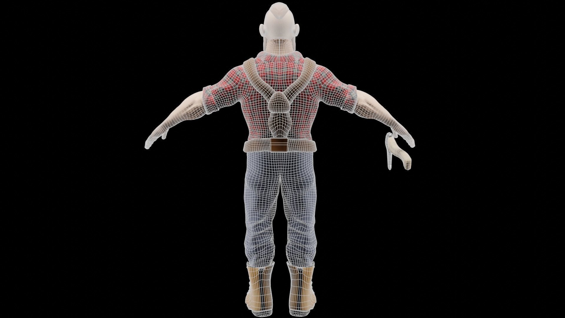 Lumberjack fortnite character - Low-poly 3D model_8