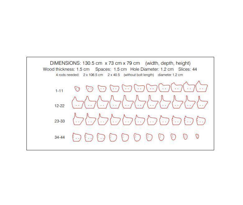 Parametric Wavy Wooden Furniture 13 - CNC files for cutting 3D model_7