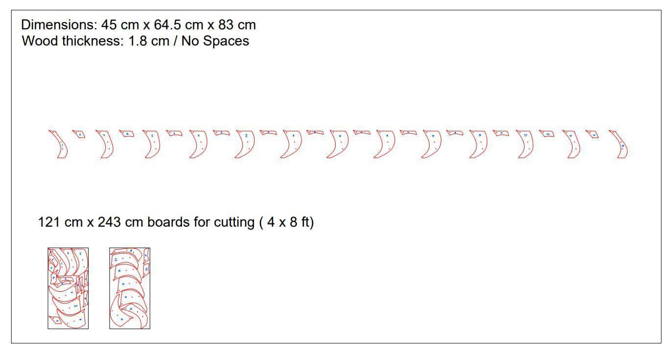 Parametric Wavy Wooden Furniture 24 - CNC files for cutting 3D model_5
