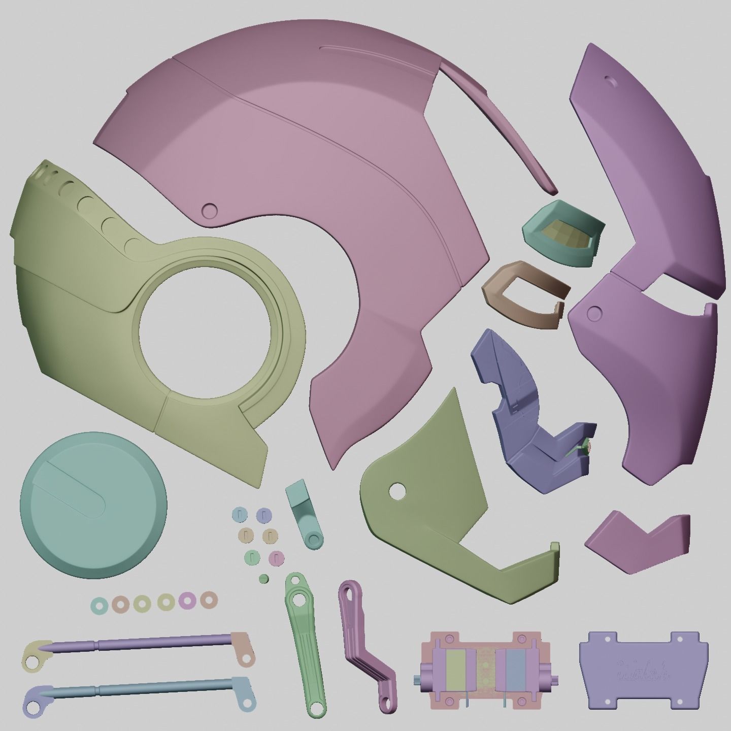 Ironman Mark 2 Helmet 3D Printable Model with Interior Details 3D print model_12