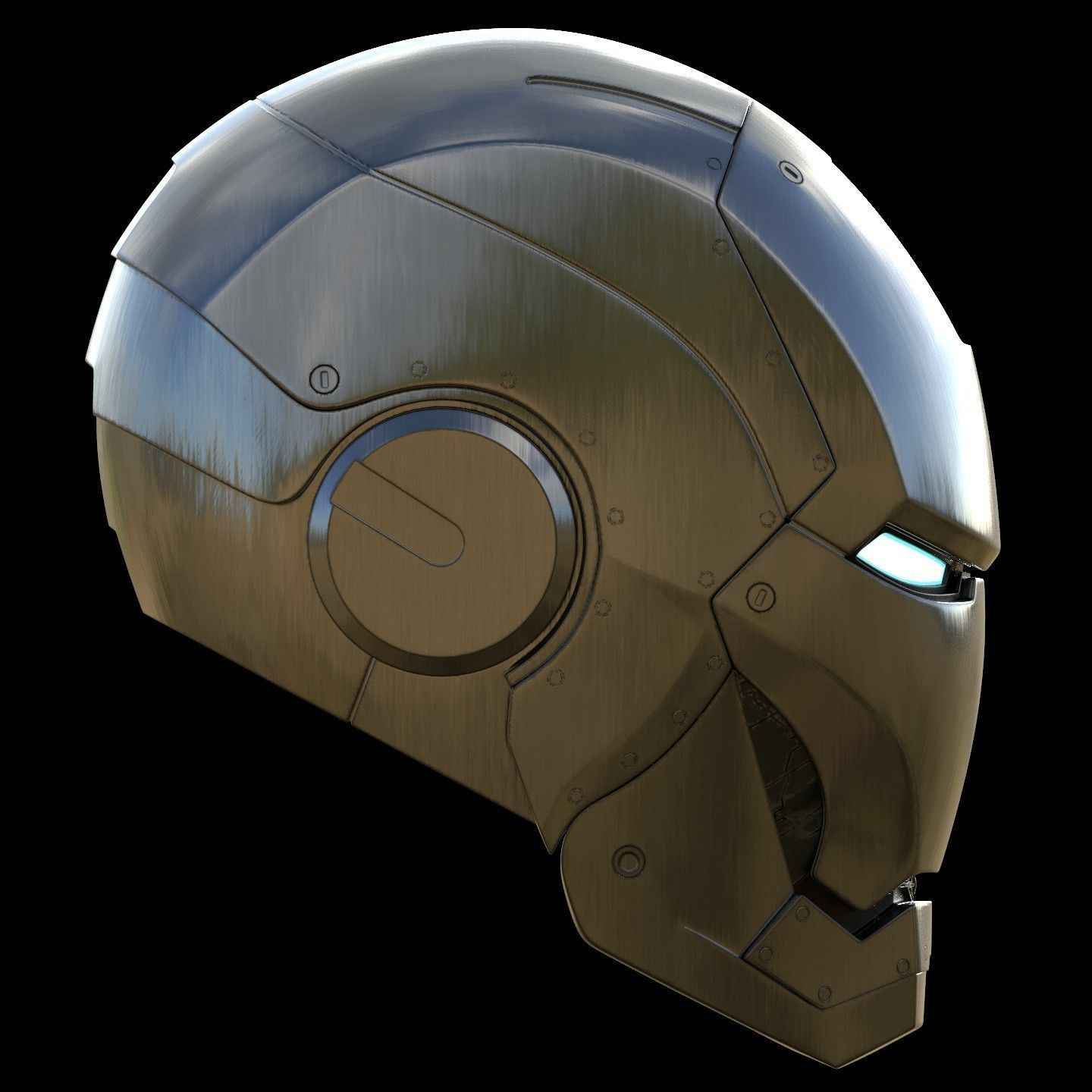 Ironman Mark 2 Helmet 3D Printable Model with Interior Details 3D print model_4
