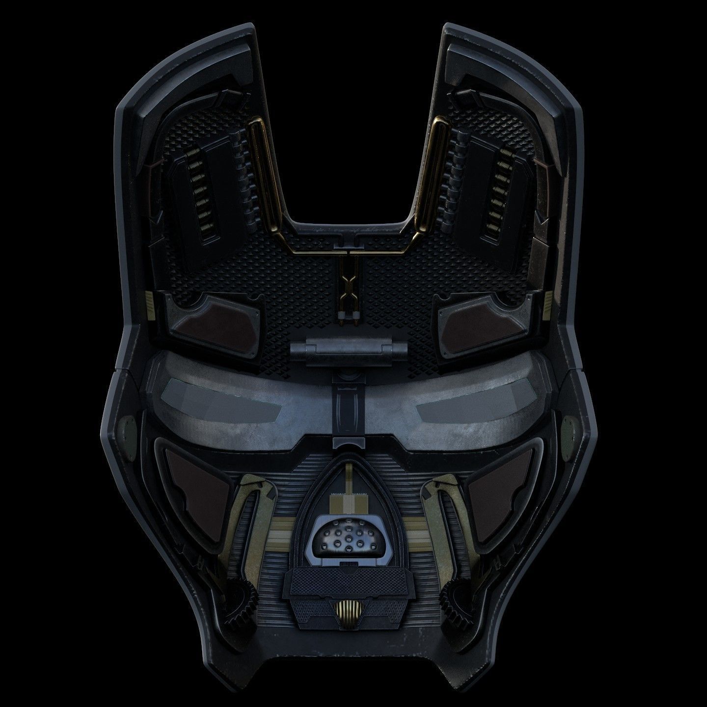 Ironman Mark 2 Helmet 3D Printable Model with Interior Details 3D print model_1