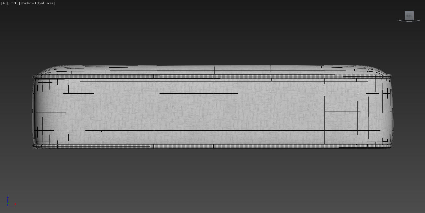 Mattress twin size with measurements Low-poly 3D model_7