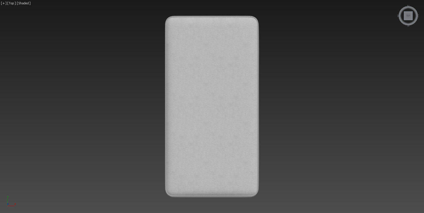 Mattress twin size with measurements Low-poly 3D model_5